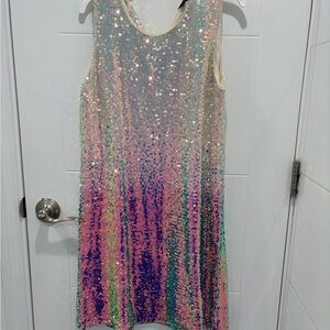 ZUNIE
Kids' Ombre Sequin Shift Dress In Pink